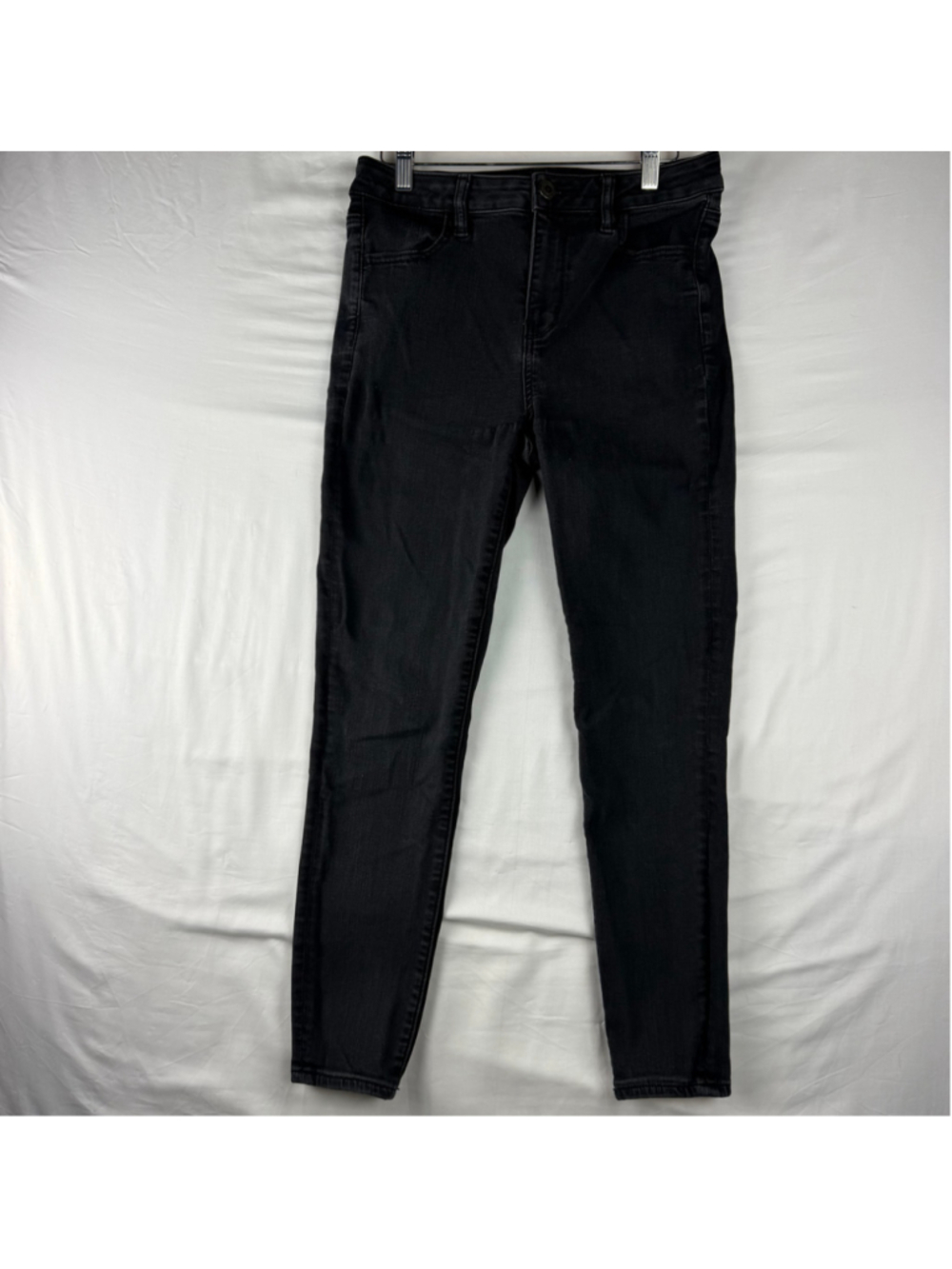 American Eagle Black High-Rise Next Level Stretch Jeggings 10 Short Denim Jeans